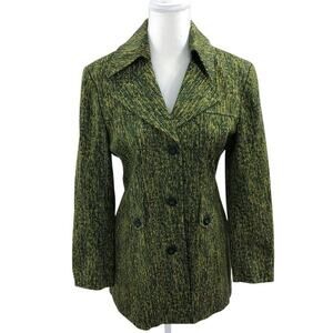 Vintage Laurel Escada Green Luxury Blazer Jacket